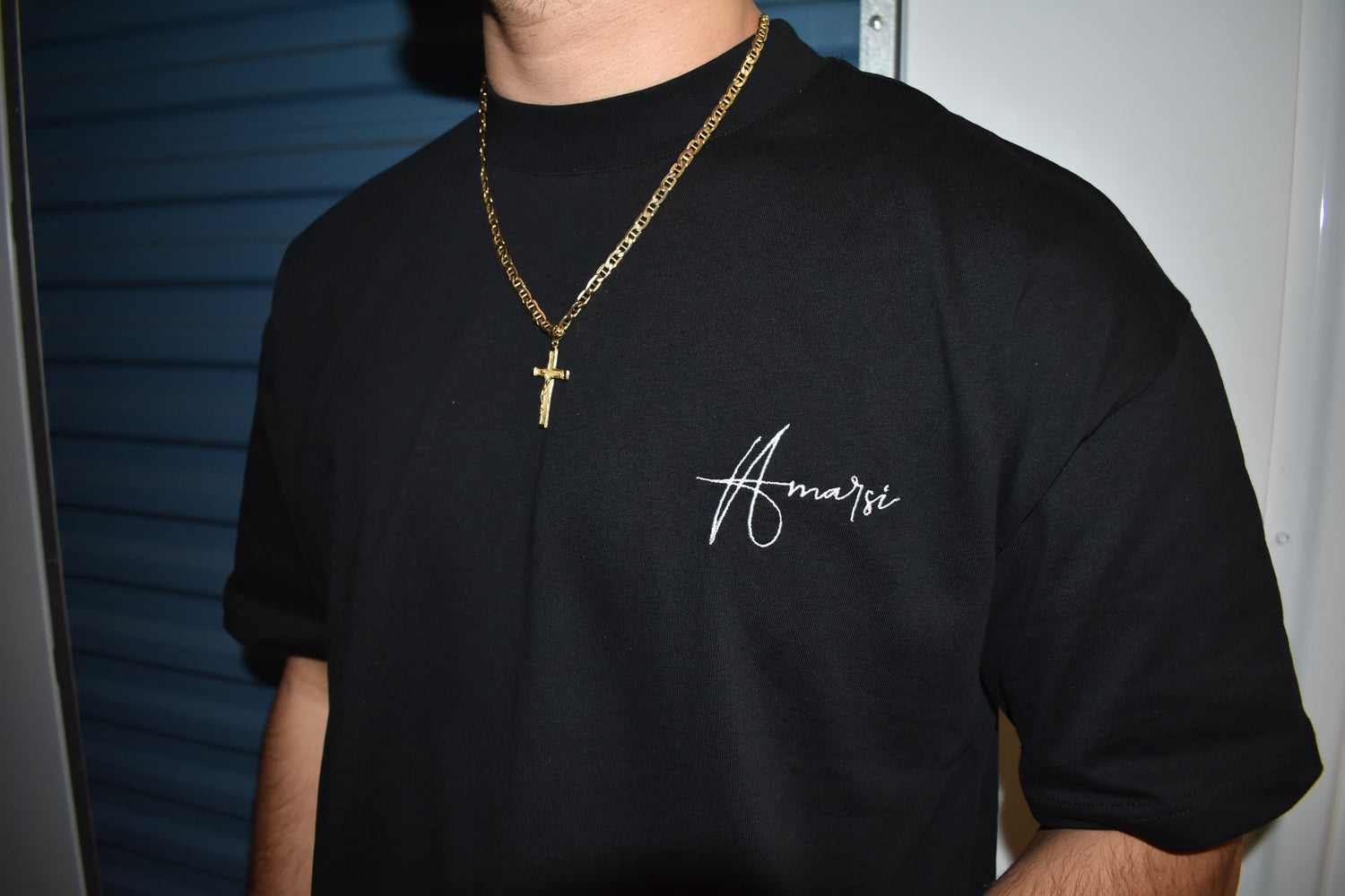 HAND MADE MOCK NECK T SHIRTS